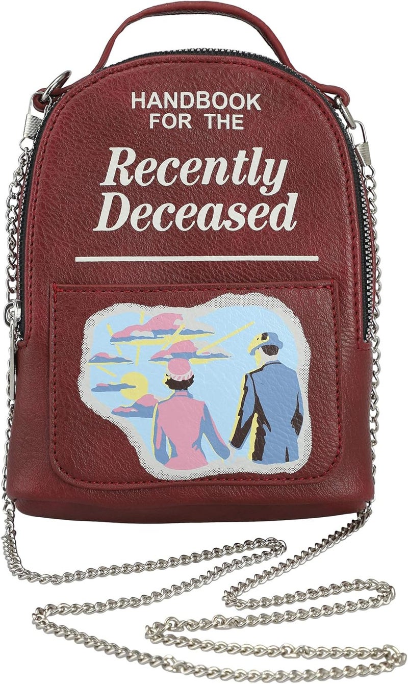 Bio World Beetlejuice Classic Movie Recently Deceased Book Mini Backpack One Size Fits Most Wristlet - Image 1
